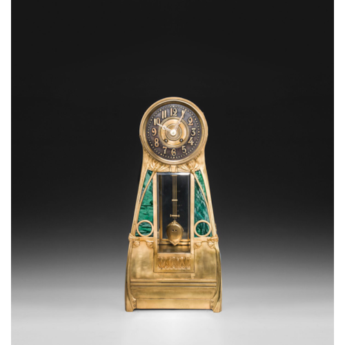 BIG SECESSIONIST VIENNESE MANTLEPIECE CLOCK